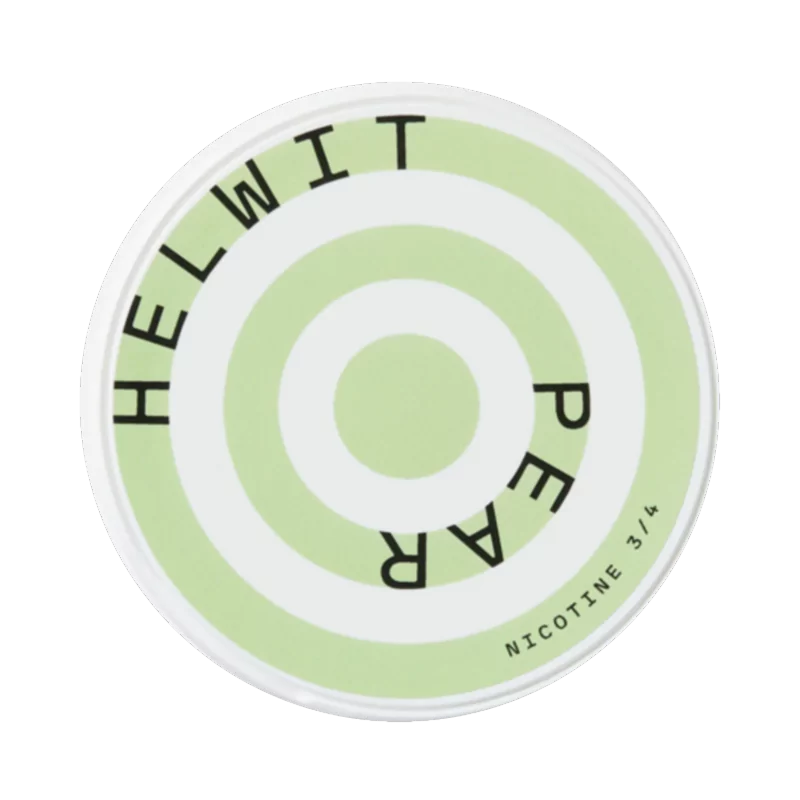 HELWIT 梨子口含菸 4.5mg 正面圖 - 清脆梨子風味